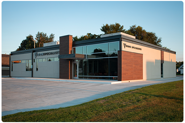 Exterior of Vision Specialists office in Council Bluffs, IA