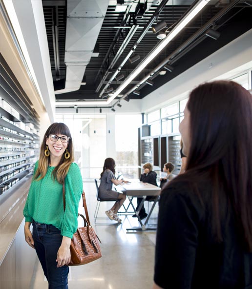 Eye doctor in Northwest Omaha greets the customer