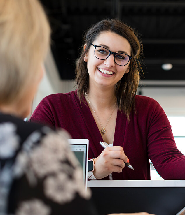 Making appointment at Vision Specialists