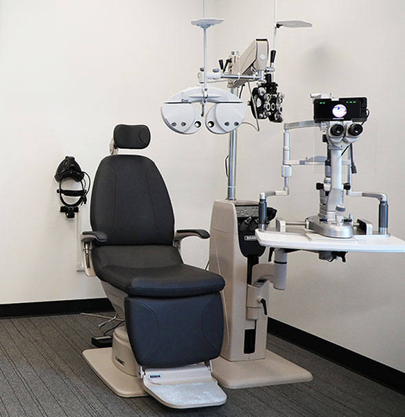 Vision Specialists eye exam area