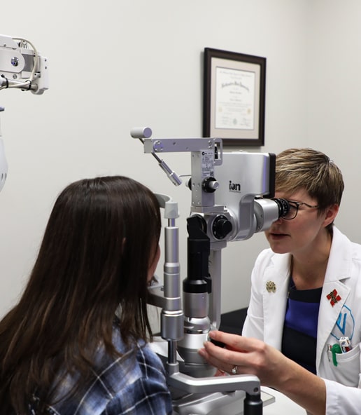 Eye exam at Vision Specialist